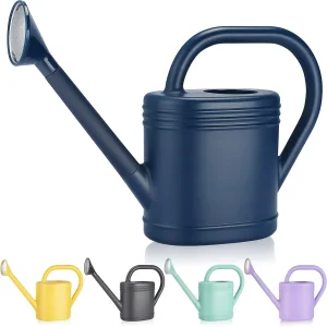 1 Gallon Watering Can for Indoor Plants, Long Spout Garden Watering Can with Detachable Shower Head, Large Capacity Plant Watering Can for Outdoor House Flower