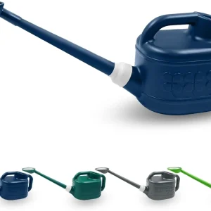 1 Gallon Watering Can for Outdoor Garden, Plant Water Can with Removable Long Spout and Stainless Steel Sprinkler Head, Plastic Indoor Watering Cans for Flower Plants