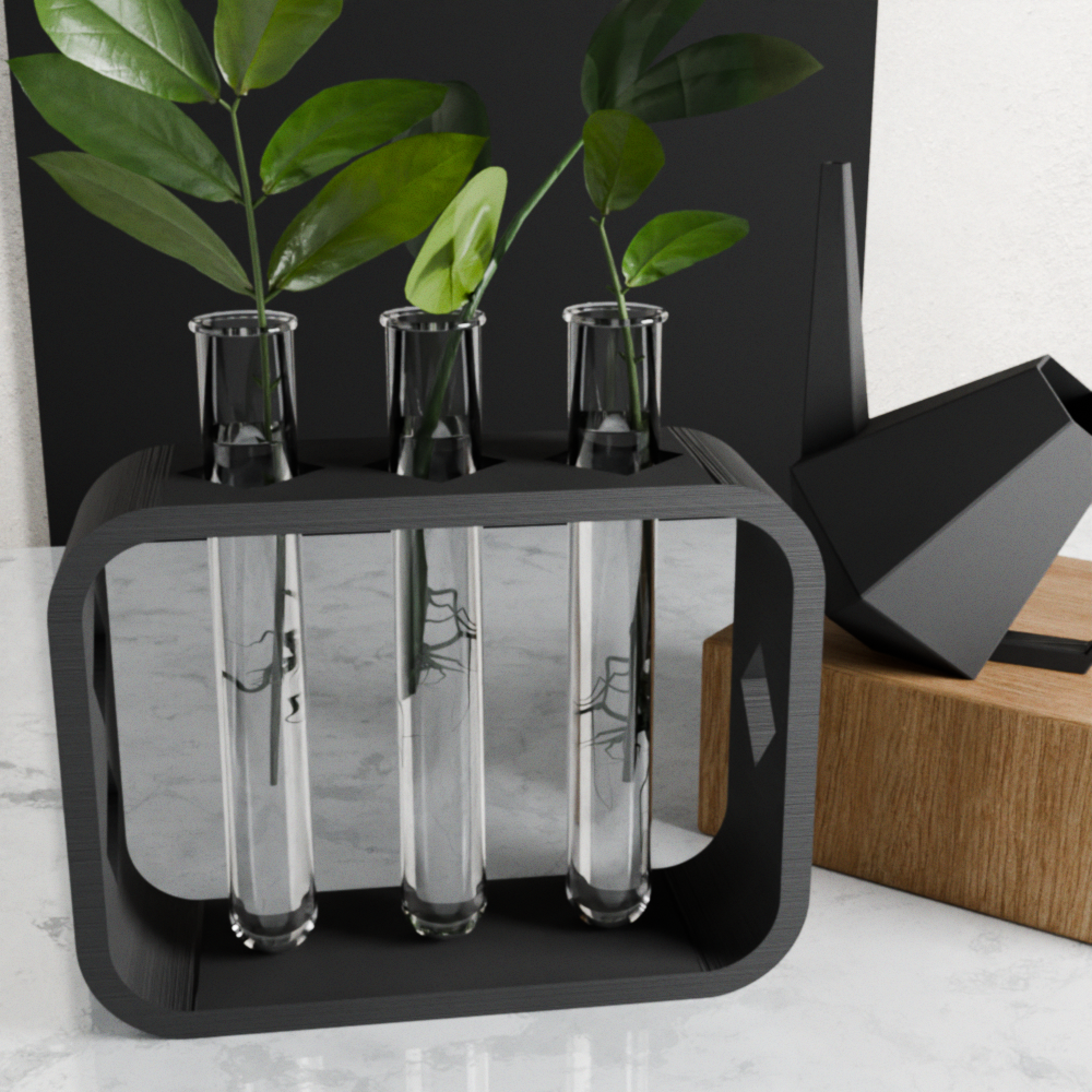 Dynamic Propagation Station | Adjustable 3-Tube Plant Holder, Made in Texas