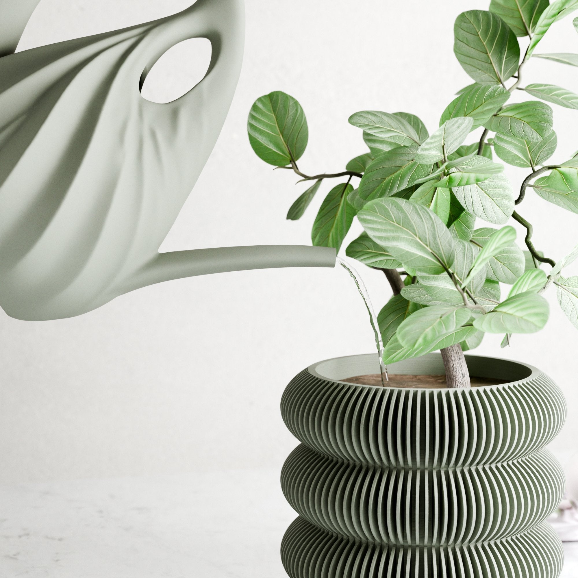 Swirl | Twisted Watering Can, Made in Texas - Image 2
